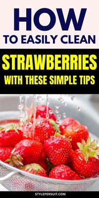 Washing strawberries properly is crucial to ensure they are clean, safe to eat, and retain their delicious flavor. Here's a simple and effective guide on how to wash strawberries easily: