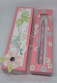 Boxed Pen Box – Sallystampers