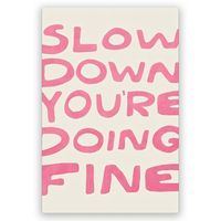 PRICES MAY VARY. Decorate Your Space with Stylish Canvas Wall Art: Elevate your decor with this "Slow Down You're Doing Fine" poster. Pink wall art offers a calming aesthetic perfect for creating a tranquil atmosphere in any room. Perfect for bedrooms dorms or living spaces seeking a positive affirmation wall deco Green Positive Affirmations Wall Decor: This wall print blends seamlessly with a variety of interior styles. Whether you're decorating a dorm bedroom or office this stylish wall art will complement a green wall decor theme and add a touch of inspiration to your space Aesthetic Room Decor: Designed for those who love the green and pink room decor aesthetic this poster adds a fresh modern vibe to any setting. It's a great choice for dorm wall decor creating a chic and motivating fo