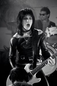 Famous punk rock singer and guitarist Joan Jett. Visit LedgerNote for all things music realted.