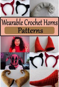 Wearable Crochet Horns Patterns