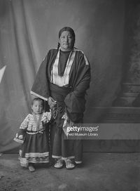 MRS.TALL CRANE AND HER DAUGHTER , 1904