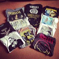 Nirvana tees.