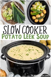 Slow Cooker Potato Leek Soup Recipe is one of the most amazing and flavorful soups. Loaded with Yukon gold potatoes, leeks, herbs, and heavy cream, this creamy soup cooks slowly while you carry on with your day. - The Magical Slow Cooker