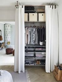 All Sides Curtain Closet Door Ideas #closet #curtain #homedecor #decorhomeideas