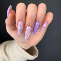 #aesthetic #nails #violet  #manicure