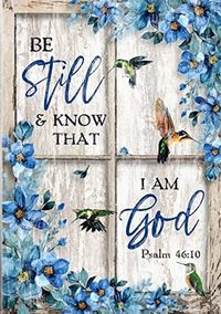 Amazon.com: Be Still And Know That I Am God Poster Wall Art Canvas Decor Christian Art, Christian Poster: Posters & Prints