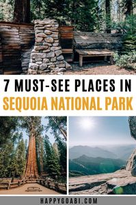 Planning a trip to Sequoia National Park?  Here are 7 places you won't want to miss seeing while you're there! Plus, check out the free Google map with information on how to easily find each of these places. | #sequoia #nationalpark #california #travel