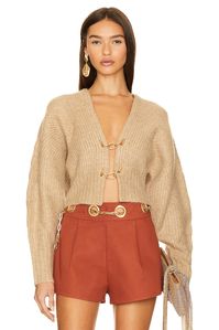 Cult Gaia Casella Cardigan in Champagne Melange | REVOLVE