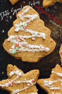 Dutch Speculaas Cookies with Peppermint Crunch Icing recipe