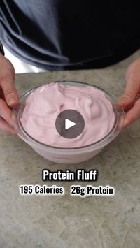 513K views · 38K reactions | Protein Fluff - 195 Calories and 26g Protein for the WHOLE BOWL. It is super filling which is great if you are trying to lose weight. 

Ingredients:

150g frozen strawberries 
150g ice
100ml milk of choice 
1 scoop vanilla whey protein

Blend for a good 2-3 minutes until it has fluffed up. 

#recipe#highprotein#lowcalorie#dessert#easyrecipes#weightloss#cutting#gym#fitness | Justin Anderson