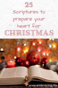 25 Scriptures to Pray to Prepare Your Heart for Christmas