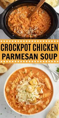 Crock Pot Creamy Chicken Parmesan Soup Recipe