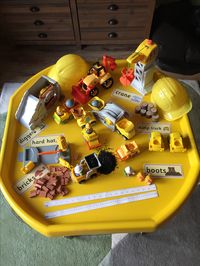 Construction tuff tray