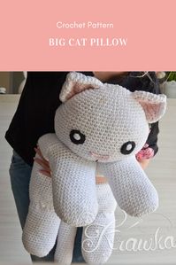 Big Cat Amigurumi Pillow  #crochetarcade #crochet #crochetpattern #diy #crafts #crochetarcadepattern #childrencrochet #crochetchildren #babycrochet #crochetbaby #crochettoy #toycrochetpattern #babyroom #amigurumicrochet #crochetamigurumipattern Affiliate Link