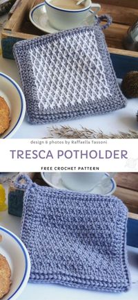 Easy Crochet Potholders - Free Patterns - Pattern Center