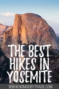 Find the best Yosemite hiking trails with this collection of 13 incredible hikes in Yosemite. With hikes for all skill levels, your visit to Yosemite National Park will be memorable no matter your fitness level. Including Yosemite Valley hikes, Half Dome, Yosemite Falls, and more! #California #Yosemite #USA