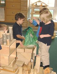 3 Billy Goats Gruff- build a bridge out of blocks and reenact the story.