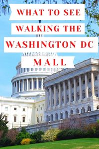 Walk the Washington DC Mall. See the Washington Monument, Lincoln Memorial, WWII Memorial, and Smithsonian Museums. #WashingtonDC #WashingtonMonument #LincolnMemorial #Exploringrworld.com