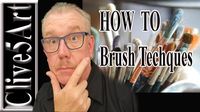 Brush Techniques | learn to paint | acrylic for beginners | #clive5art