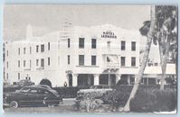 MIAMI FLORIDA FL Postcard Hotel Leonard Beach Facing Ocean 1955 Vintage Antique $22.46 - PicClick