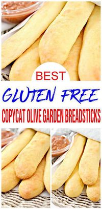 Super delicious copycat Olive Garden breadsticks. BEST gluten free recipe for yummy copycat Olive Garden breadsticks twists. Tasty & delish homemade gluten free copycat Olive Garden breadsticks. Easy gluten free recipe for delicious breadsticks. Gluten free copycat Olive Garden breadsticks recipe. Great side dish, dinner, healthy lunch or snacks. Eas breadsticks for gluten free diet. Bake up the best copycat Olive Garden GF breadsticks for dinner - gluten free breadsticks no yeast