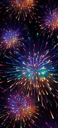 2024 Fireworks iPhone Wallpaper 1