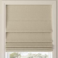 Amazon.com: Sun Zero Seraphina Textured Total Blackout Cordless Roman Shade, 35" x 64", Beige : Home & Kitchen