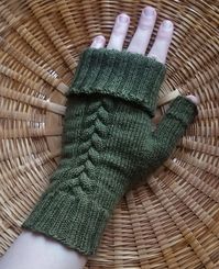 Ravelry: Braid Cable Mitts pattern by Subversively Stitched