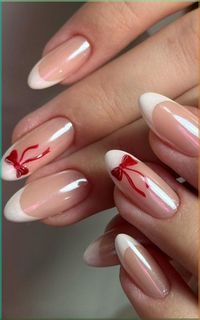 Get inspired by 30  adorable bow nail designs, from cute 3D bow nails to short and sweet styles in pink, red, white, gold, and black. This also includes coquette nails, ribbon nails, short bow nails, french tip bow nails, bow nail art. (📷 hono_nails IG)