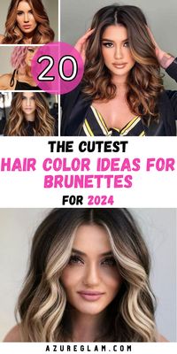 Embrace the beauty of brunette hair with "20 Hair Color Ideas for Brunettes in 2024." Our expertly curated guide offers a plethora of options, including boho-inspired highlights and trendy ombre styles. Whether you choose to capture the warmth of fall or the cool tones of winter, these hair color ideas are your canvas for self-expression. Celebrate your unique style and make a memorable entrance into 2024 with these stunning hair color options.