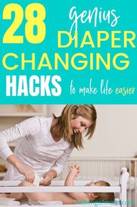 Diaper changing tips and hacks for new parents! Moms, here's how to make life with a baby easier and less messy! #diaperchanging #diaper #newborn #baby #babycare #newmom #momlife #firsttimemom