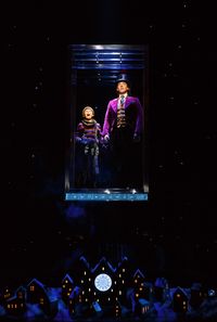 Jake Ryan Flynn & Christian Borle in Broadways Roald Dahls Charlie and the Chocolate Factory