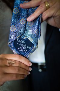 Sweet Dad tie patch to give on the wedding day