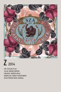 minimalist album poster z alternative album poster sza alternate album poster