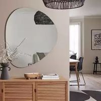 Buy Habitat Black Frameless Irregular Wall Mirror - 109x94cm | Wall mirrors | Habitat