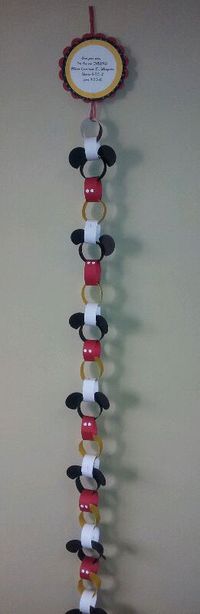 countdown chain for Disney Vacation..@Mary Jo Kish