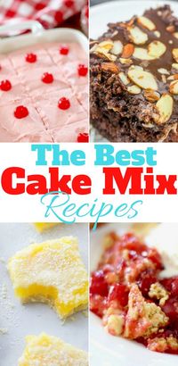 The Best Cake Mix recipes from The Country Cook #cakemix #recipes #easy #desserts #dessert #ideas #simple #birthday #holiday #summer #bbq #potluck #thebest