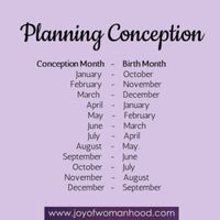 Trying to get pregnant? Plan when to conceive or which birth months to avoid. PLUS discover 3 tips to help you conceive!  www.joyofwomanhood.com