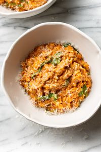 This one pot ground beef orzo recipe comes together in just 30 minutes and is a creamy, comforting, and delicious meal for busy weeknights!