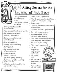 6 Tips for Teaching First Grade Writing - First Grade Centers and More