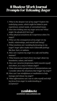 Releasing anger through shadow work involves understanding the root causes of your anger, acknowledging it, and then finding healthy ways to let it go. This process can lead to healing and transformation, helping you respond to future triggers with greater awareness and emotional intelligence.