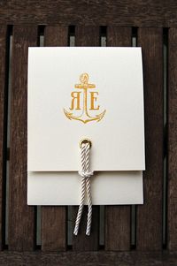 Invitation with knot