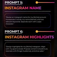 Save this! Feeling stuck on how to write your bio to write a sales magnet? In this post, I provide A-Z ChatGPT prompts for all your Instagram needs, including: Crafting the perfect bio Captivating captions Engaging story highlights Viral Scripts Sales magnet that converts Swipe left to discover these A-Z Prompts for Instagram and take your content to the next level! #instagramtips #instagramgrowth #instagramcontent #contentcreation #contentwriting #copywriting #bioideas #captionideas...