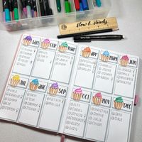 Cute Cupcake Birthday Tracker – Kelly Creates