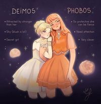 mars has two moons.They are Deimos and phobos.