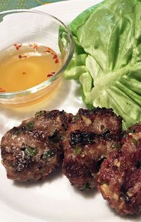 Lemongrass Pork Patties with Vietnamese Dipping Sauce | In the kitchen with Kath