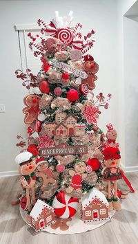 Gingerbread and Candy Cane Christmas tree.