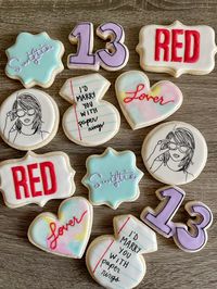 Taylor Swift sugar cookies #taylor #swiftie #taylornation #eras #taylorswift #sugarcookies #royalicing