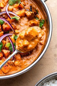 Roasted Butternut Squash and Chickpea Curry - Cupful of Kale